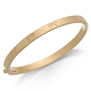 Kate Spade Engraved Bow Bangle